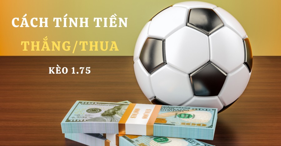 Hướng dẫn cách tính thắng/thua kèo 1 3/4