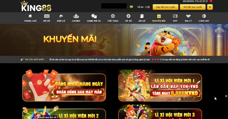 Cẩm nang khuyến mãi King88 bet thủ cần biết